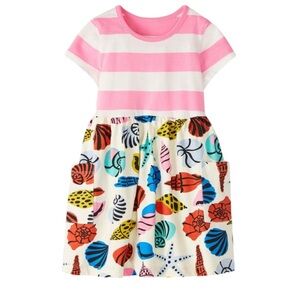 🐚 Hanna Andersson Beachcomber Mixie Dress Size 5T